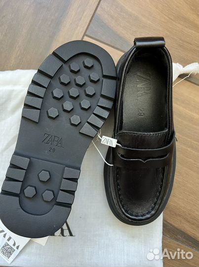Лоферы новые Zara 29 размер кожа
