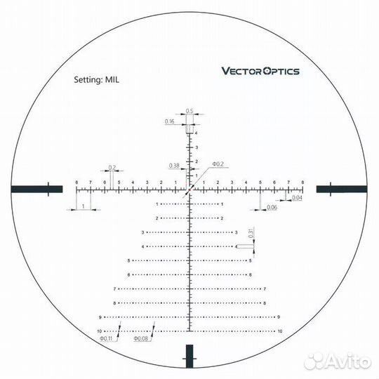Прицел Vector Optics Continental 3-18x50,Tactical