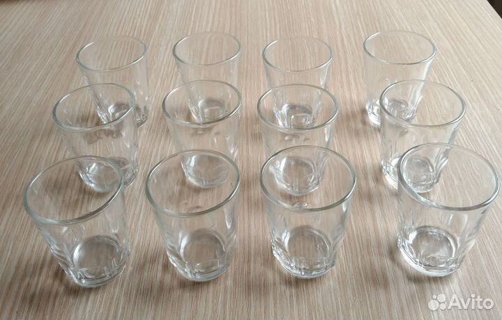 Стопки (рюмки) разные: стекло, хрусталь