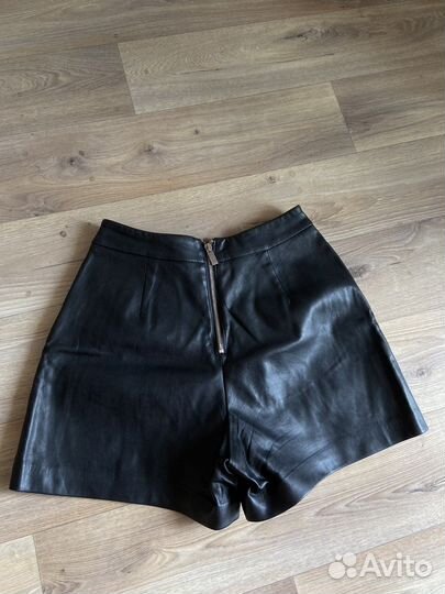 Шорты женские кожаные