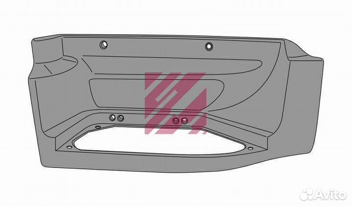 Корпус подножки правый Renault Midlum
