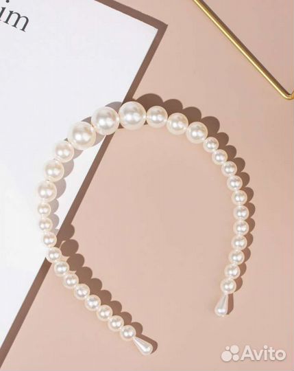 Ободок из бусин новый