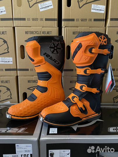 Мотоботы эндуро RYO Racing (оранжевые)