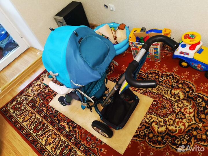 Велосипед коляска с ручкой