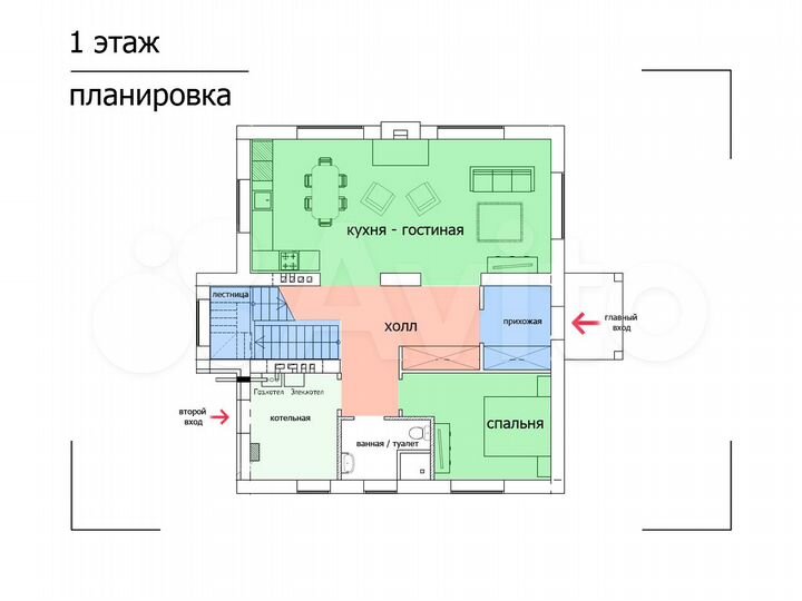 Дом 198 м² на участке 10 сот.