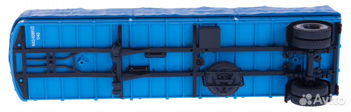 Маз-93801/2 полуприцеп с тентом, синий