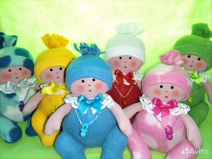 Игрушки куклы-пупсики руч.раб