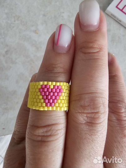 Кольцо из бисера