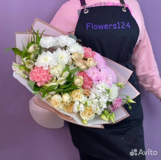 Букет цветы сборный букет доставка Flowers124