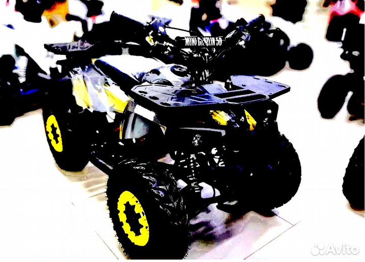 Детский квадроцикл Mini Grizlik X16 (PS) желтый