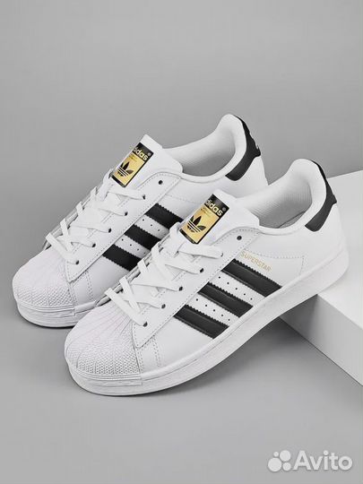 Кроссовки Adidas Originals Superstar белые m-2977