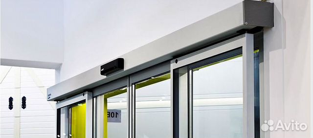 Двери автоматические входные стеклянные