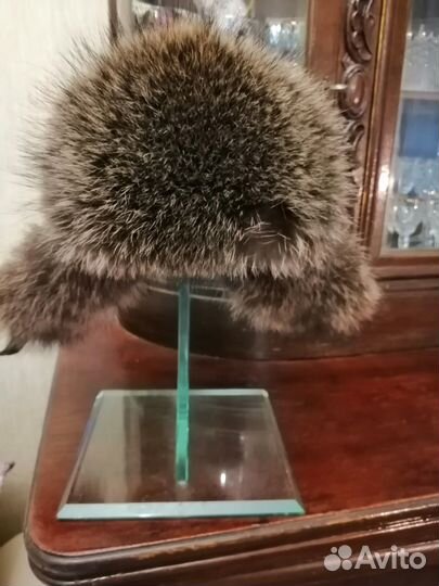 Шапка из меха енота