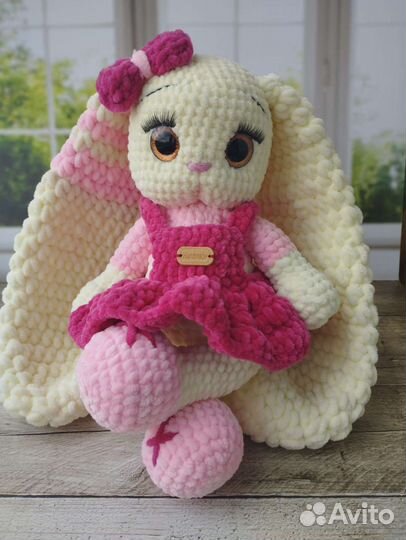 Зайка, игрушка ручной работы