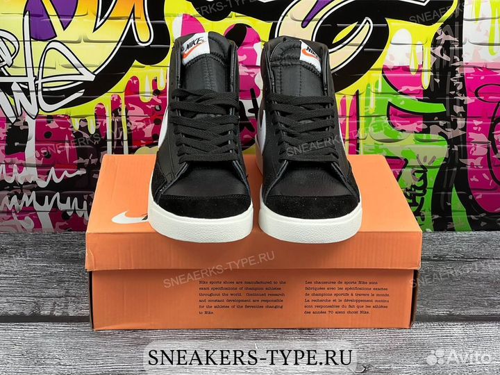 Кроссовки Nike Blazer Mid 77 Black Sail (36-45)