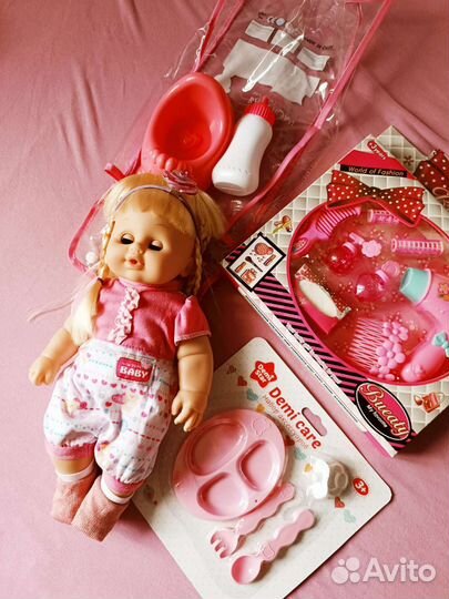 Кукла пупс Беби борн 39см Новая пьёт писает плачет