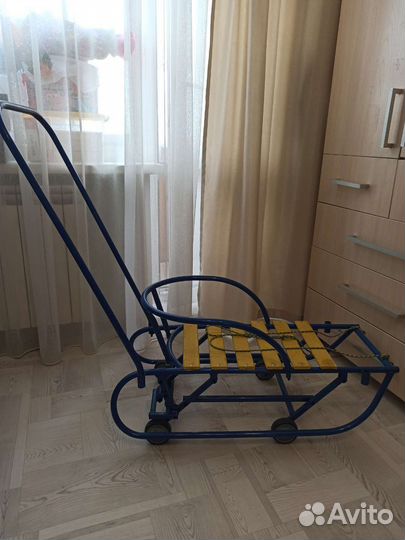 Детские санки с колесами