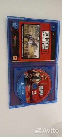 Диски на ps4 RED dead redemption 2