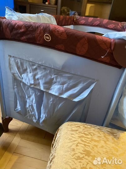 Детская кровать манеж с лазом happy baby