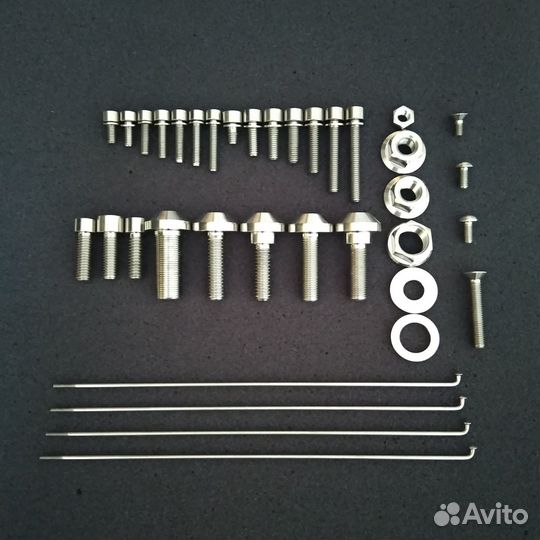 Титановые болты и гайки для твоего байка