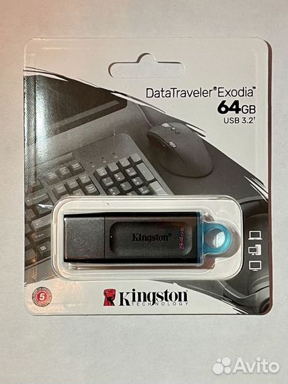USB Flash 64 гб Kingston DataTraveler Exodia