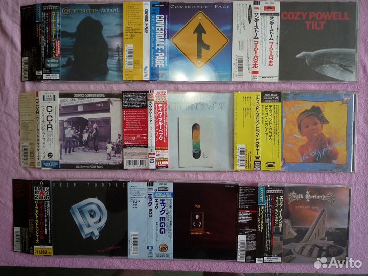 Компакт-диски CD японские в мини-виниле и стекле