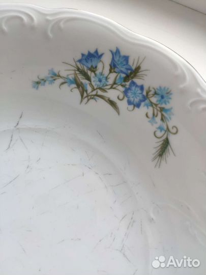 Салатник старая Польша фарфор Walbrzych