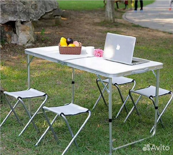 Стол складной туристический с 4мя стульями