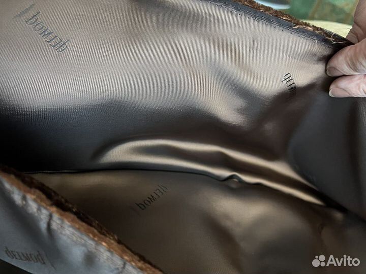 Ткань подкладочная шоколадная