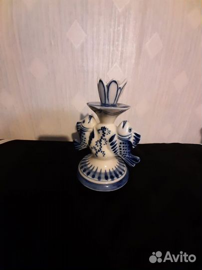 Подсвечники гжель
