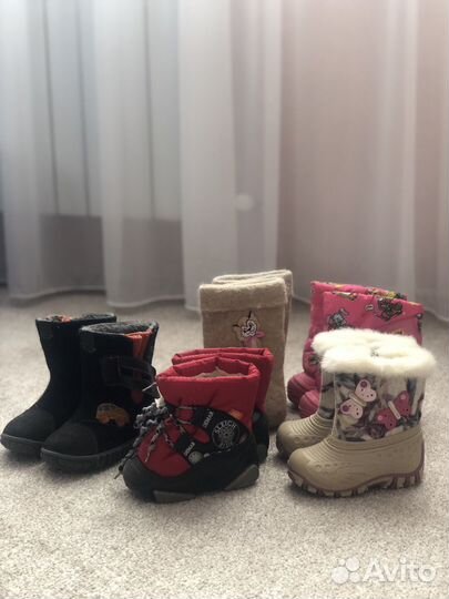 Детская зимняя обувь на размеры 23-26
