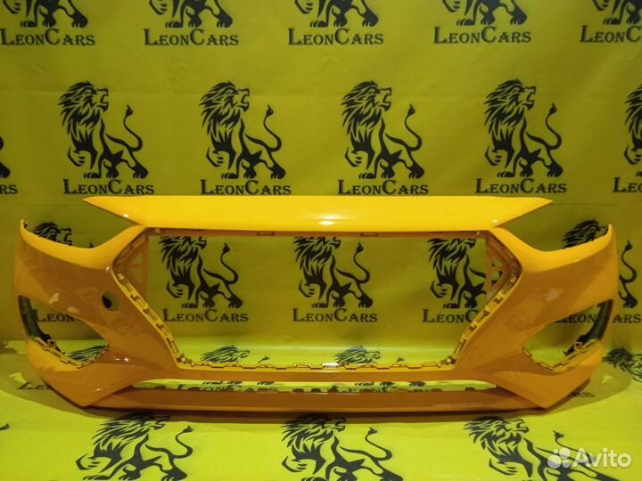 Бампер передний Hyundai Solaris 2 2017+ желтый