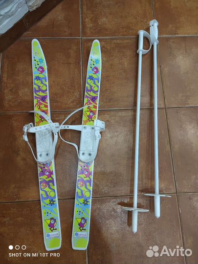 Лыжи детские пластиковые