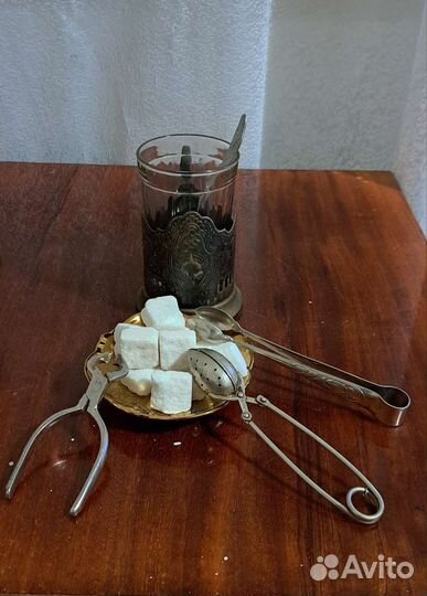 Подстаканники СССР, ситечки, ложки, стаканы СССР