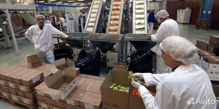 Вахта Упаковщик Разнорабочий кондитерский склад