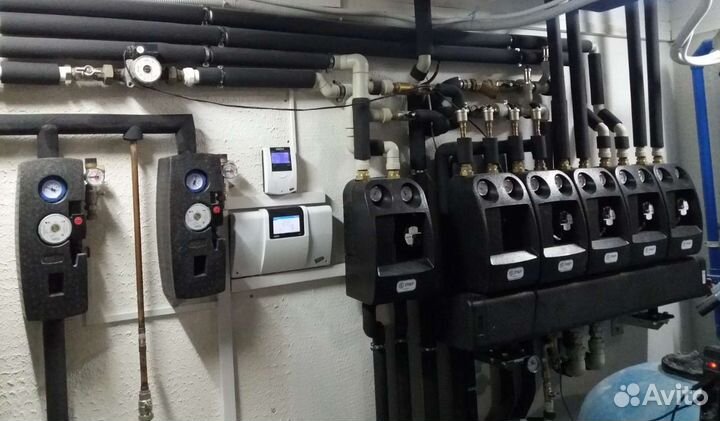 Отопление с тёплым полом и водоснабжение