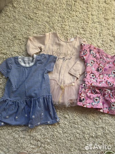 Платье для девочки пакетом одежда 80-86