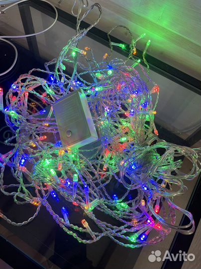 Гирлянда новогодняя штора 1,5 х 1,5 м, 220В