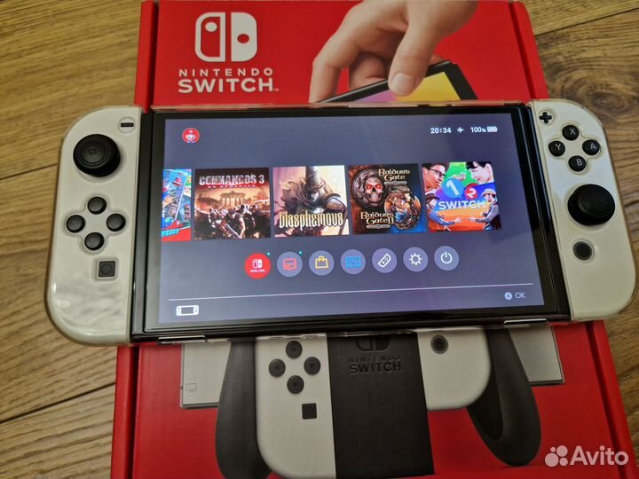 Nintendo switch oled прошитая чип