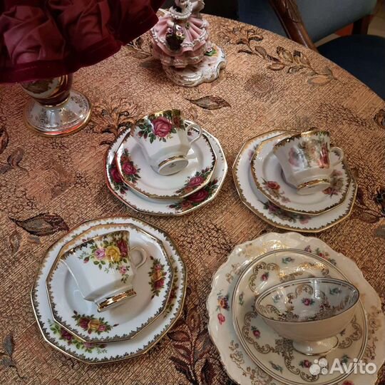 Чайные тройки.германия.винтаж