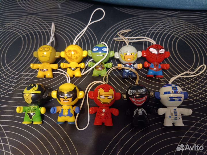 Часть3 коллекция киндеры герои Марвел головастики