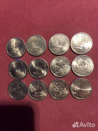 Набор монет США президенты