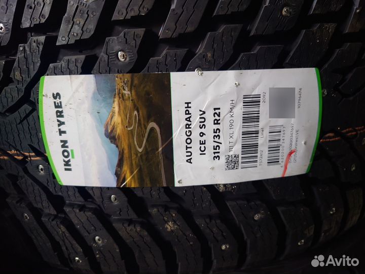 Ikon Tyres Autograph Ice 9 SUV 275/40 R21 и 315/35 R21