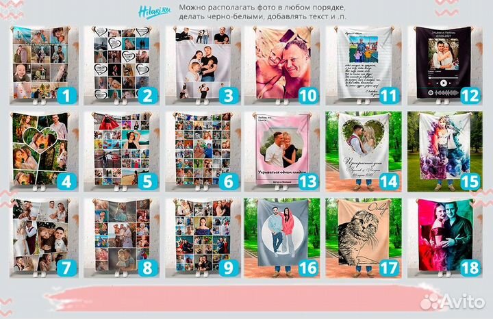 Плед с фото 200х150 флисовый