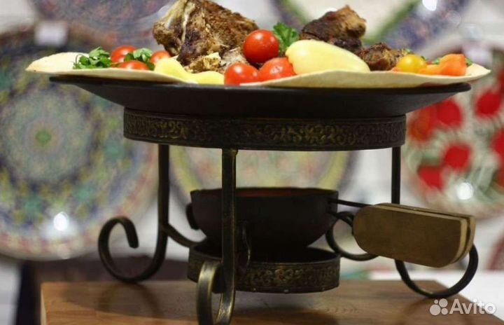 Садж-Чугунный, с подставкой для Саджа