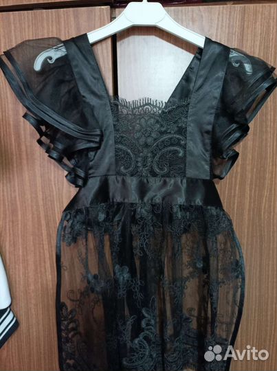 Школьный фартук черный