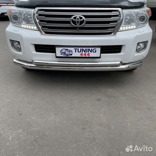 Защита переднего бампера Toyota Land Cruiser 200