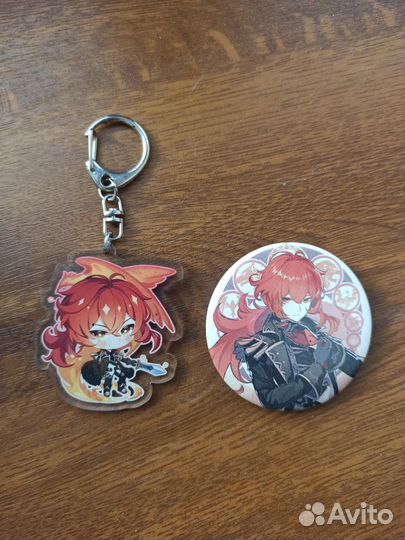 Мерч набор Дилюк Genshin impact