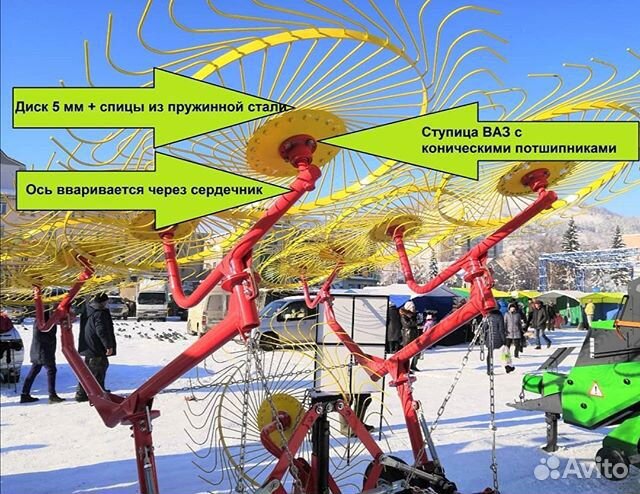 Грабли, ворошилки, валкователи Harvest WR8, 2023