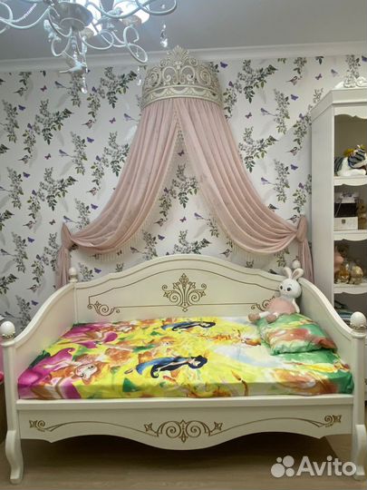 Детская кровать Принцесса с короной